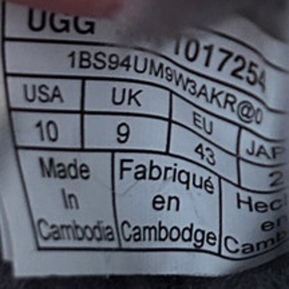 UGG - Neumel Weather - Ankle Boots - Gray - Men's - 10 - S/N 1017254 - Picture 9 of 9